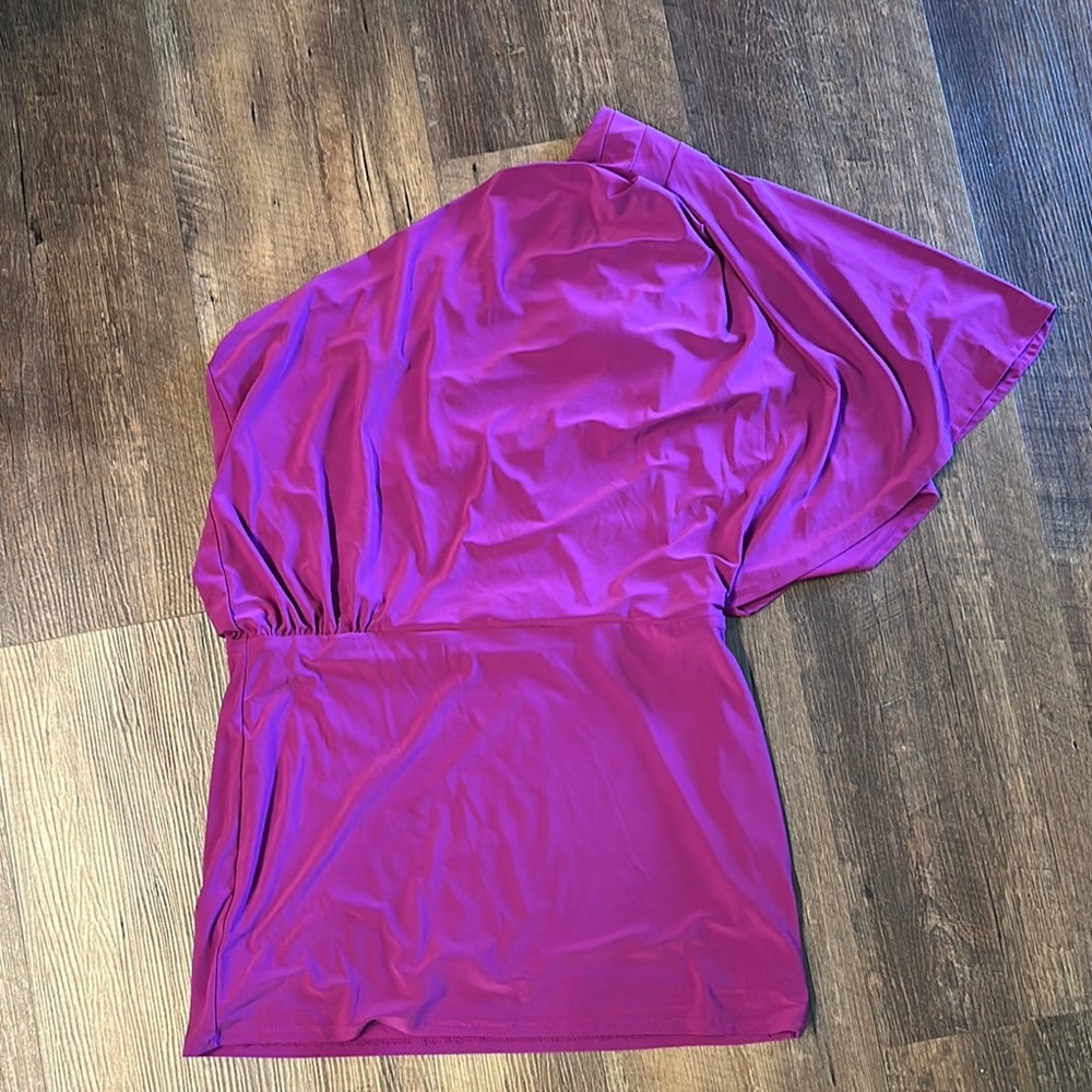 Vibrant Purple One-Shoulder Dress